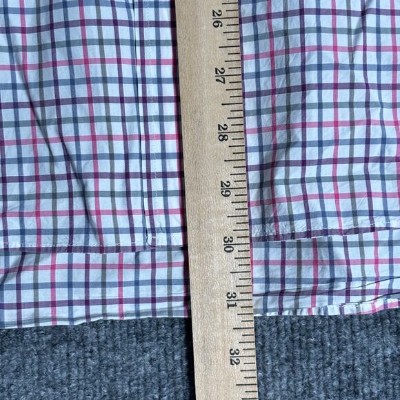 Etro Shirt Mens 42 Large Multicolor Check Plaid Made in Italy Long Sleeve Cotton - Picture 10 of 12